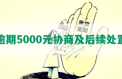 逾期5000元协商及后续处置