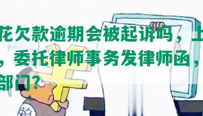 安逸花欠款逾期会被起诉吗，上门调查吗，委托律师事务发律师函，协商监管部门？