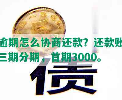 省呗逾期怎么协商还款？还款账户安全？三期分期，首期3000。