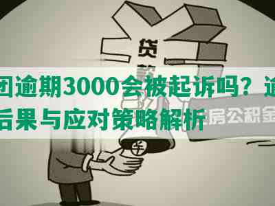 美团逾期3000会被起诉吗？逾期的后果与应对策略解析