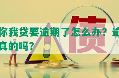 现在你我贷要逾期了怎么办？逾期起诉是真的吗？