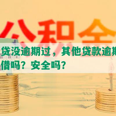 微粒贷没逾期过，其他贷款逾期了，还能借吗？安全吗？