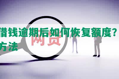 美团借钱逾期后如何恢复额度？微信解决方法