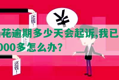 安逸花逾期多少天会起诉,我已经还了2000多怎么办？