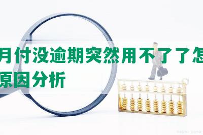 美团月付没逾期突然用不了了怎么回事：原因分析