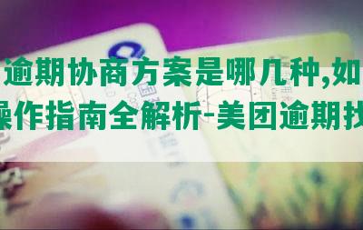 美团逾期协商方案是哪几种,如何解决,操作指南全解析-美团逾期找谁协商