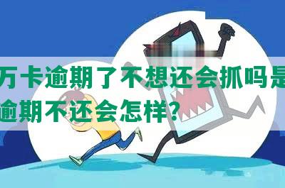 玖富万卡逾期了不想还会抓吗是真的吗：逾期不还会怎样？