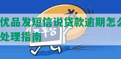 同程优品发短信说贷款逾期怎么办？逾期处理指南