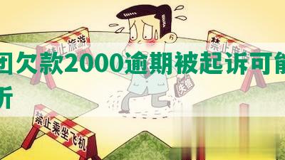 美团欠款2000逾期被起诉可能性分析