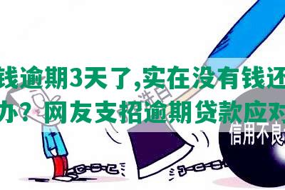 豆豆钱逾期3天了,实在没有钱还,怎么办？网友支招逾期贷款应对策略