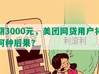 逾期3000元，美团网贷用户将面临何种后果？