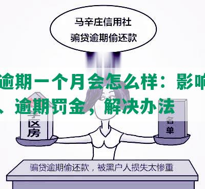 美团逾期一个月会怎么样：影响信用记录、逾期罚金，解决办法