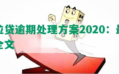 微粒贷逾期处理方案2020：最新版全文