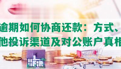 美团逾期如何协商还款：方式、速度、其他投诉渠道及对公账户真相