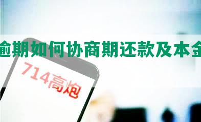 网贷逾期如何协商期还款及本金偿还技巧