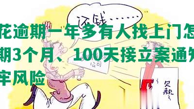 安逸花逾期一年多有人找上门怎么办？逾期3个月、100天接立案通知、坐牢风险