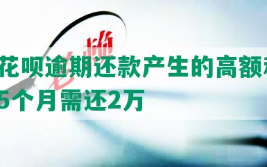 探究花呗逾期还款产生的高额利息：逾期5个月需还2万