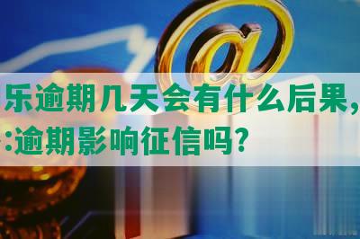 分期乐逾期几天会有什么后果,有奖问答:逾期影响征信吗?